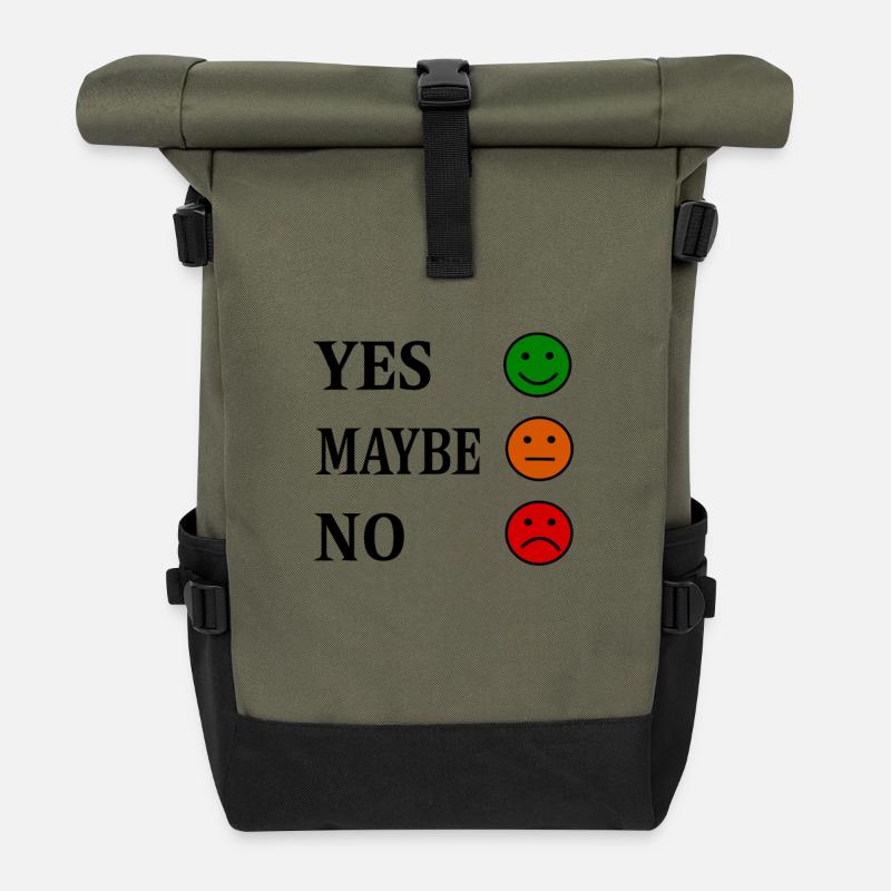 Entscheidungshilfe - Rolltop Rucksack - Olive/Schwarz