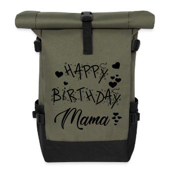 Joyeux anniversaire maman ! Anniversaires Maman - Sac à dos roll top - olive/noir - Devant