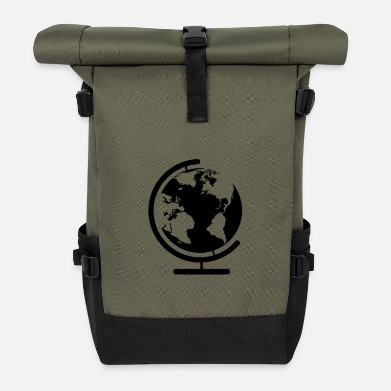 GLOBE. - Rolltop Rucksack - Olive/Schwarz