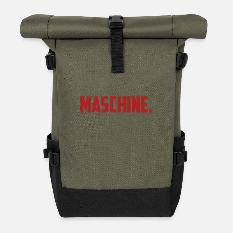 Maschine - Rolltop Rucksack - Olive/Schwarz