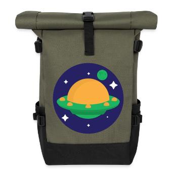 Planet - Rolltop Rucksack - Olive/Schwarz - Vorne