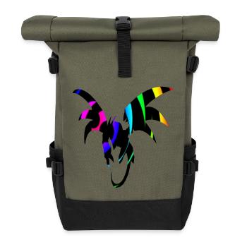 Dragon Bow Boucle de dragon - Sac à dos roll top - olive/noir - Devant