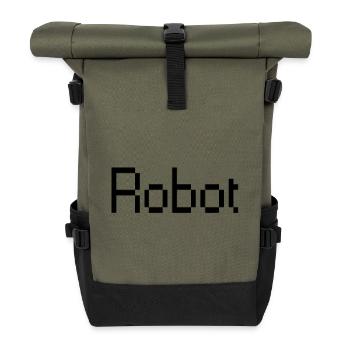 Robot - Roll Top Backpack - olive/black - Front