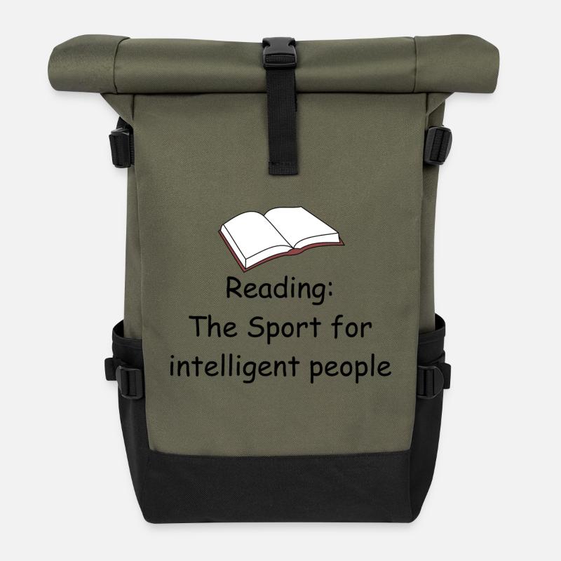 Lesen - Rolltop Rucksack - Olive/Schwarz