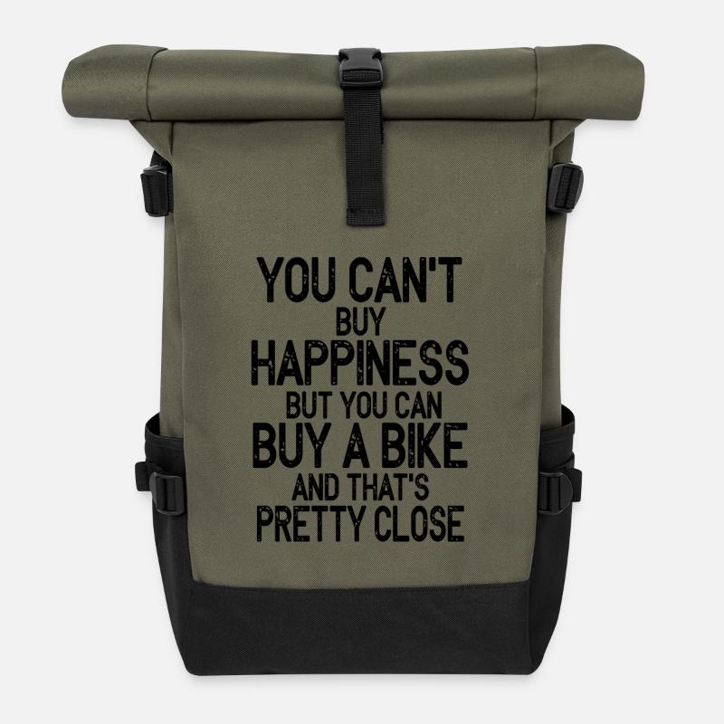 Dire de la moto - Sac à dos roll top - olive/noir