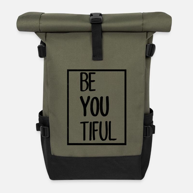 Statement - Rolltop Rucksack - Olive/Schwarz