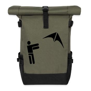 Drachenflieger - Rolltop Rucksack - Olive/Schwarz - Vorne