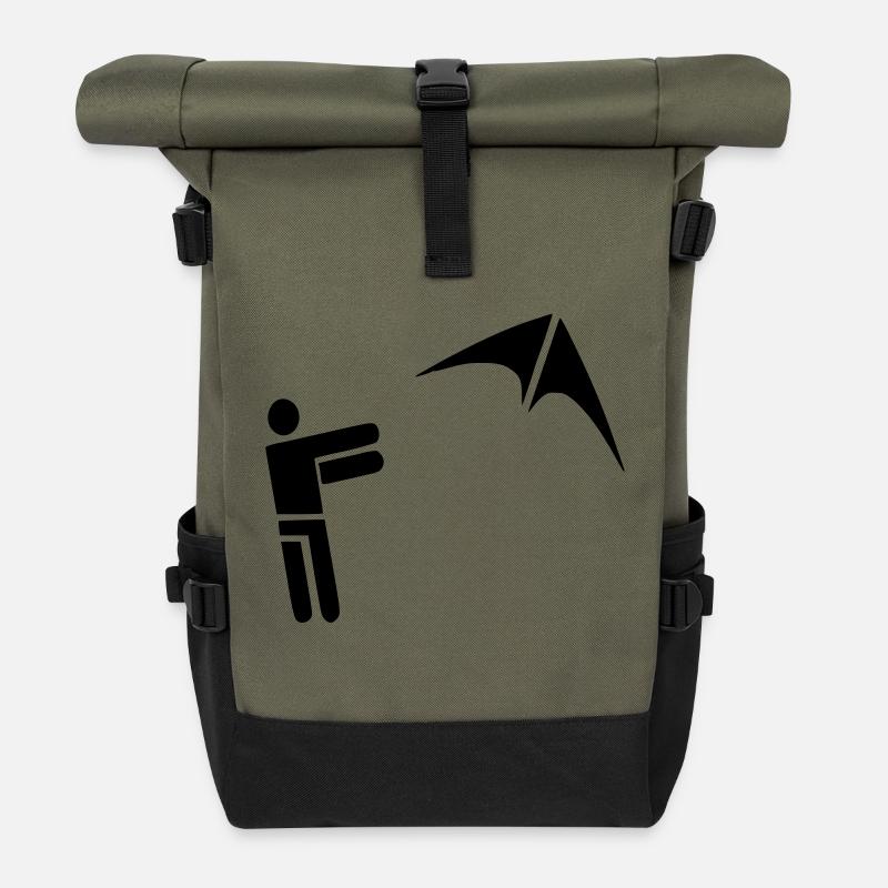 Drachenflieger - Rolltop Rucksack - Olive/Schwarz