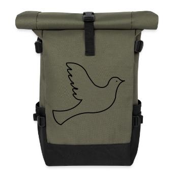 taube1 - Rolltop Rucksack - Olive/Schwarz - Vorne