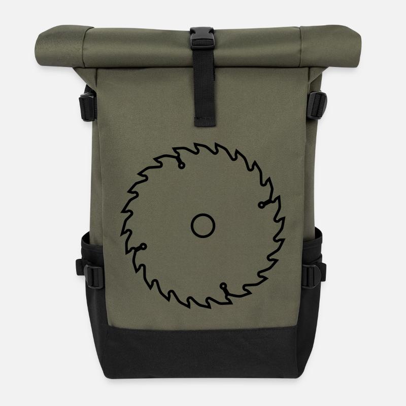 Sägeblatt - hacksaw blade - Rolltop Rucksack - Olive/Schwarz