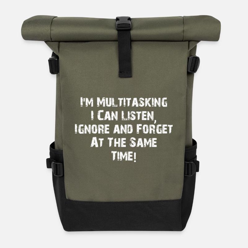 ADHS - Multitasking - Rolltop Rucksack - Olive/Schwarz