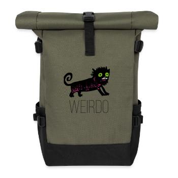 Seltsam - Rolltop Rucksack - Olive/Schwarz - Vorne