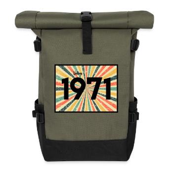 Millésime 1971 - Sac à dos roll top - olive/noir - Devant