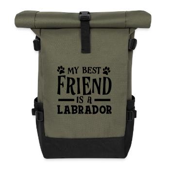 Labrador - Rolltop Rucksack - Olive/Schwarz - Vorne