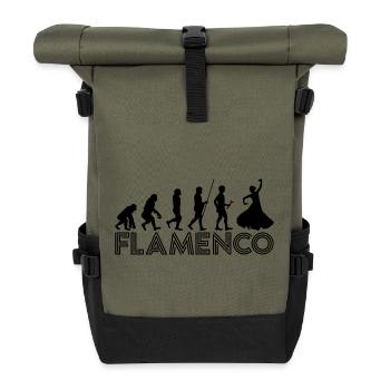 Flamenco Evolution 2 - Black - Rolltop Rucksack - Olive/Schwarz - Vorne