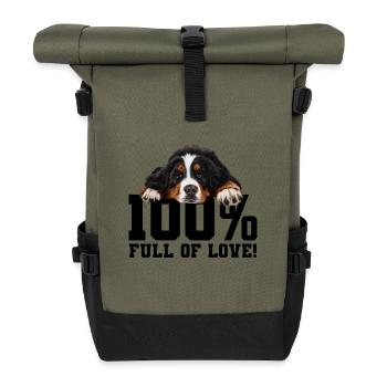 Bouvier bernois - Sac à dos roll top - olive/noir - Devant