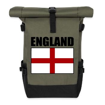 angleterre - Sac à dos roll top - olive/noir - Devant