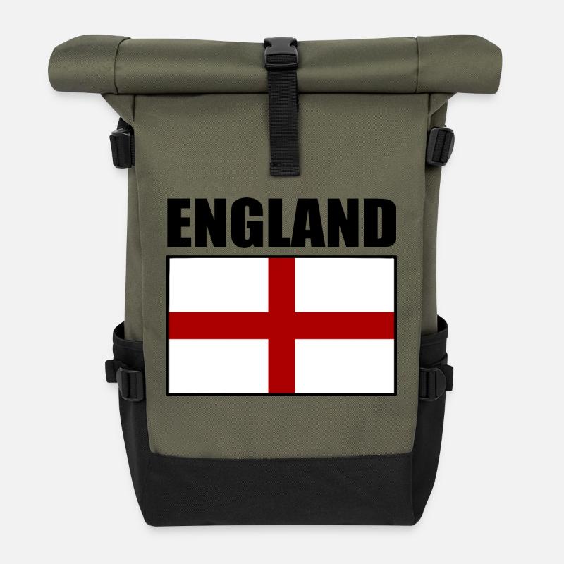 England - Rolltop Rucksack - Olive/Schwarz