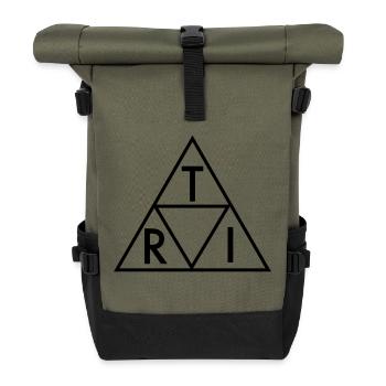 Triathlon - Rolltop Rucksack - Olive/Schwarz - Vorne