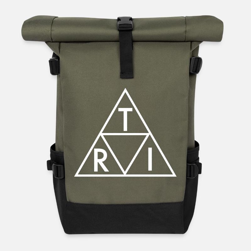 Triathlon - Rolltop Rucksack - Olive/Schwarz