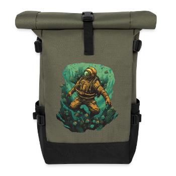 Taucher - Rolltop Rucksack - Olive/Schwarz - Vorne