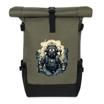 Plongeur - Sac à dos roll top - olive/noir - Devant