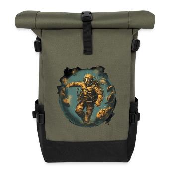 Plongeur - Sac à dos roll top - olive/noir - Devant