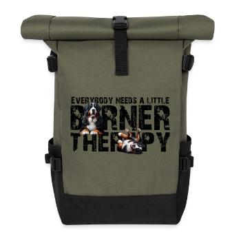 Bouvier bernois - Sac à dos roll top - olive/noir - Devant