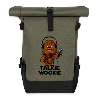 TALKIE WOOKIE - Sac à dos roll top - olive/noir - Devant