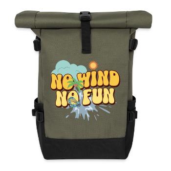 Kitesurf Kitesurfer Kiteboard - Sac à dos roll top - olive/noir - Devant