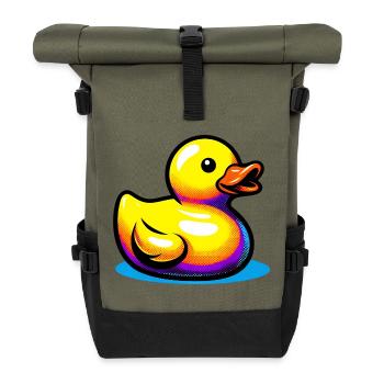 Caneton Canard Canard Canard - Sac à dos roll top - olive/noir - Devant