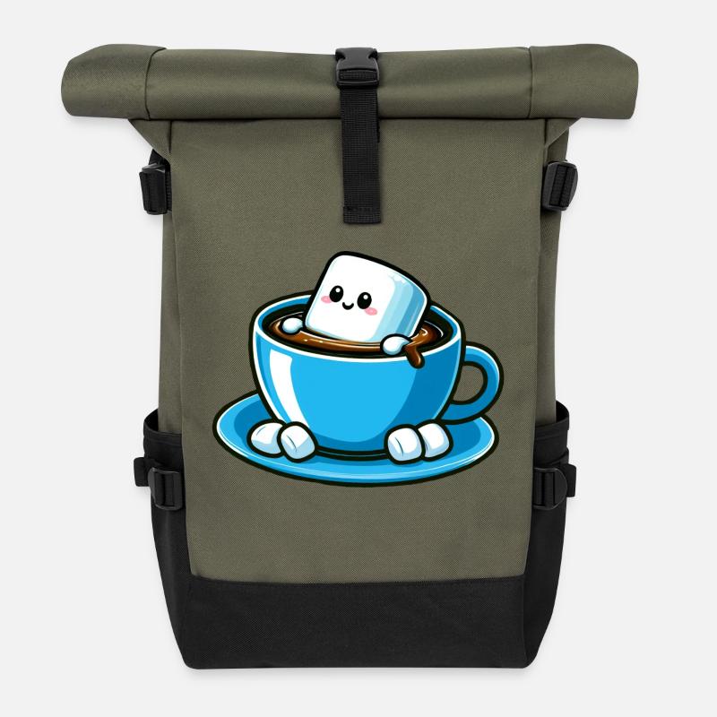 marshmallow - Rolltop Rucksack - Olive/Schwarz