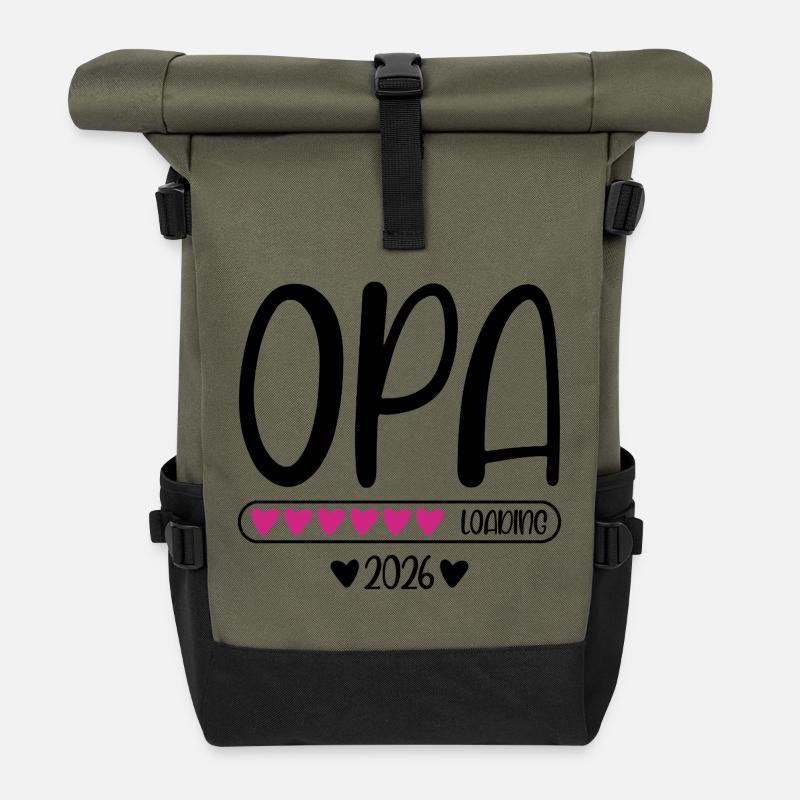 Opa 2026 loading - Rolltop Rucksack - Olive/Schwarz
