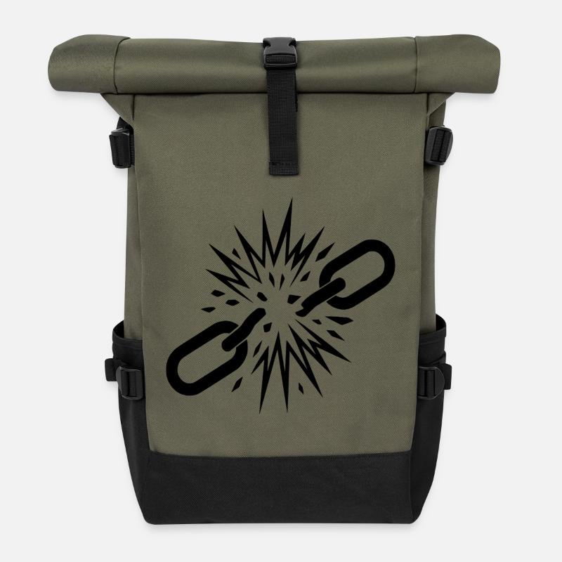 Liberté  - Sac à dos roll top - olive/noir