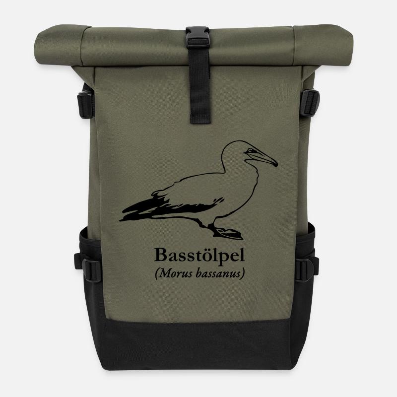 Basstölpel - Rolltop Rucksack - Olive/Schwarz