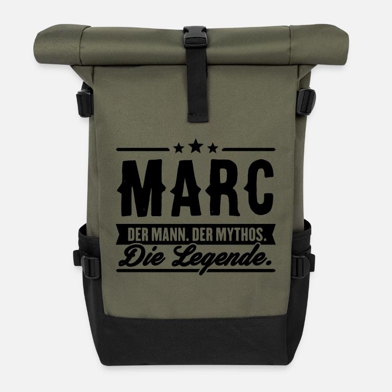 Man Myth Legend Marc - Sac à dos roll top - olive/noir
