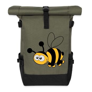 Bee - Bee - Miel - Sac à dos roll top - olive/noir - Devant