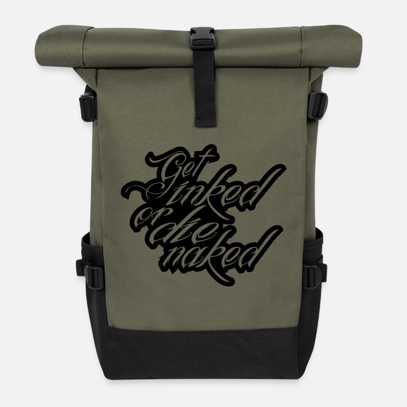 tattoo - Rolltop Rucksack - Olive/Schwarz