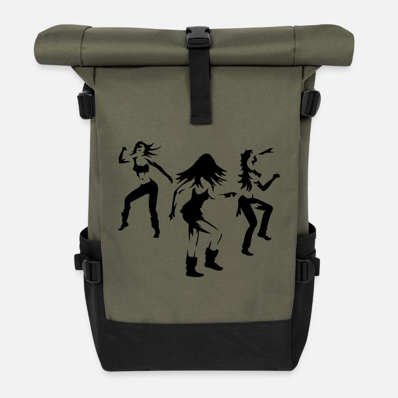 Charlie's Angels - Rolltop Rucksack - Olive/Schwarz