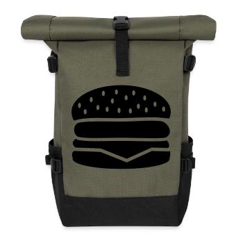 Burger - Rolltop Rucksack - Olive/Schwarz - Vorne