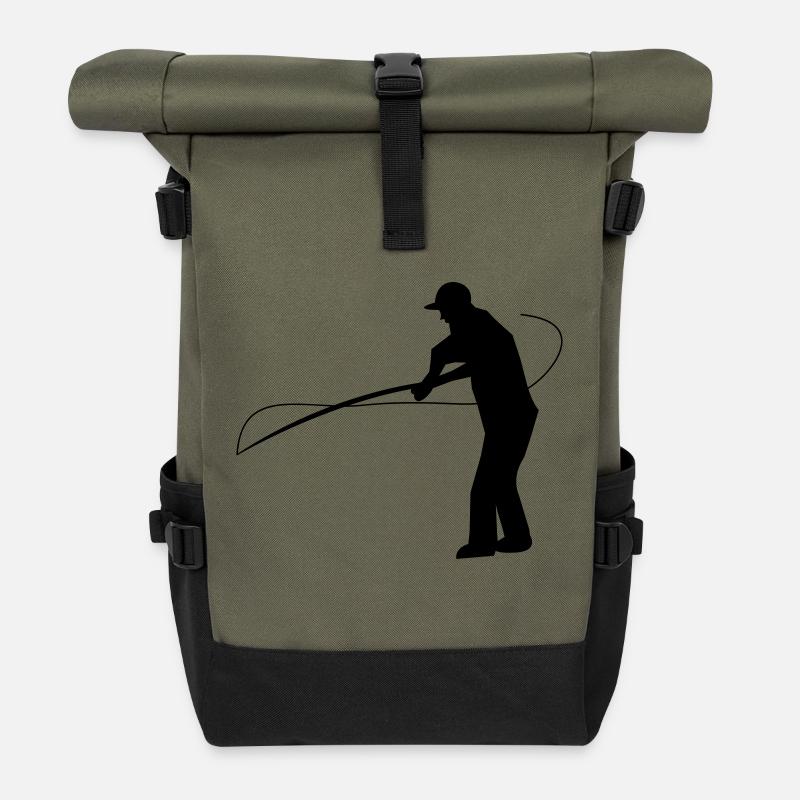 angler - Rolltop Rucksack - Olive/Schwarz