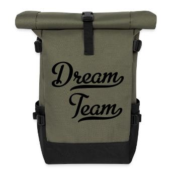 Dream Team - Rolltop Rucksack - Olive/Schwarz - Vorne