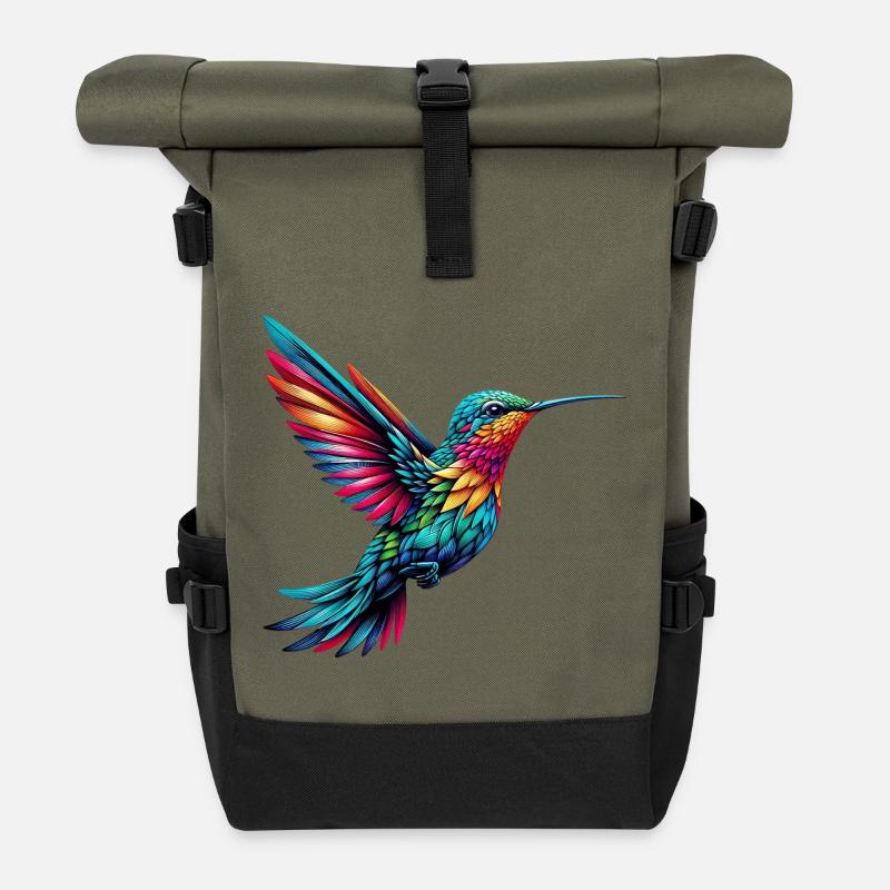 Colibri - Sac à dos roll top - olive/noir