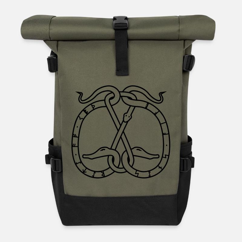 Memory - Sac à dos roll top - olive/noir