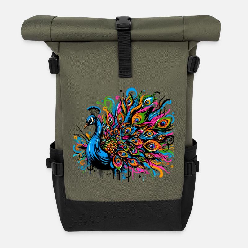 Pfau - Rolltop Rucksack - Olive/Schwarz