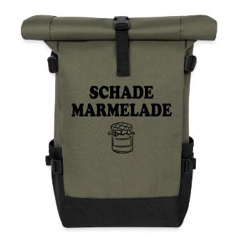 Schade Marmelade - Rolltop Rucksack - Olive/Schwarz - Vorne