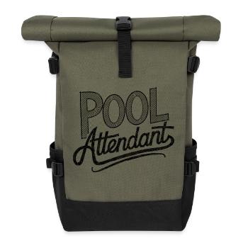 S’amuser sur l’eau - Sac à dos roll top - olive/noir - Devant