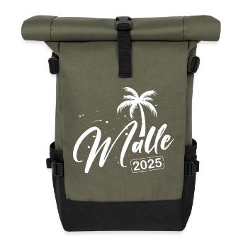 Malle 2025 Palme Mallorca - Rolltop Rucksack - Olive/Schwarz - Vorne