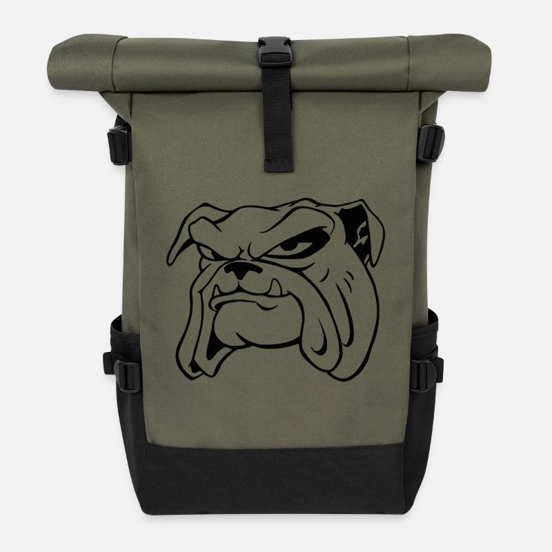 hund - Sac à dos roll top - olive/noir