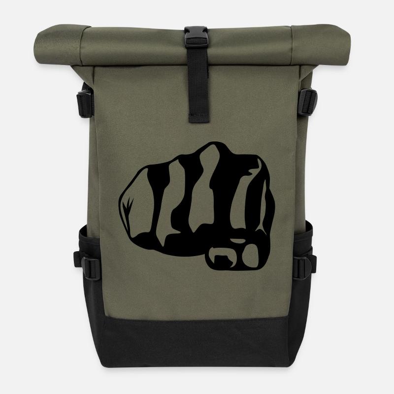 Fist - Sac à dos roll top - olive/noir